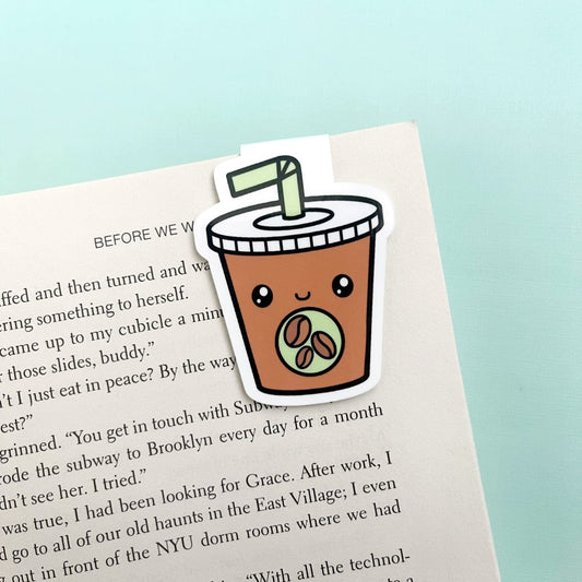 SB Green Iced Coffee Magnetic Bookmark