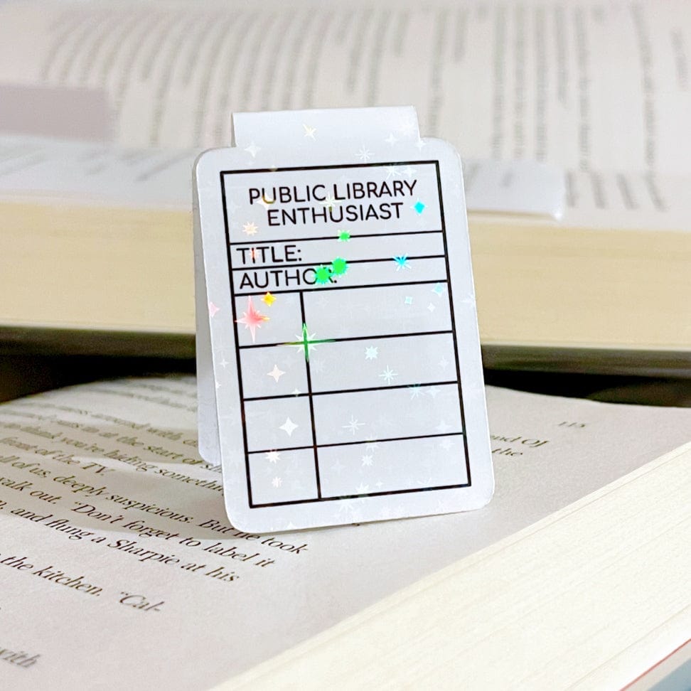 Public Library Enthusiast Magnetic Bookmark