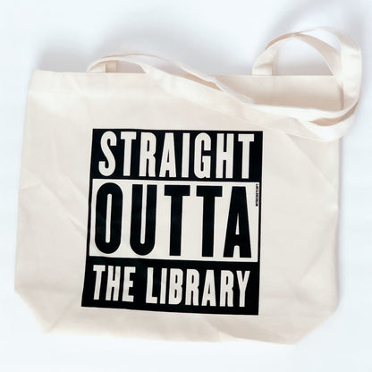 Out of the Library Tote Bag