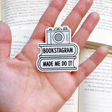 Load image into Gallery viewer, Mini Bookstagram Made Me Do It Sticker
