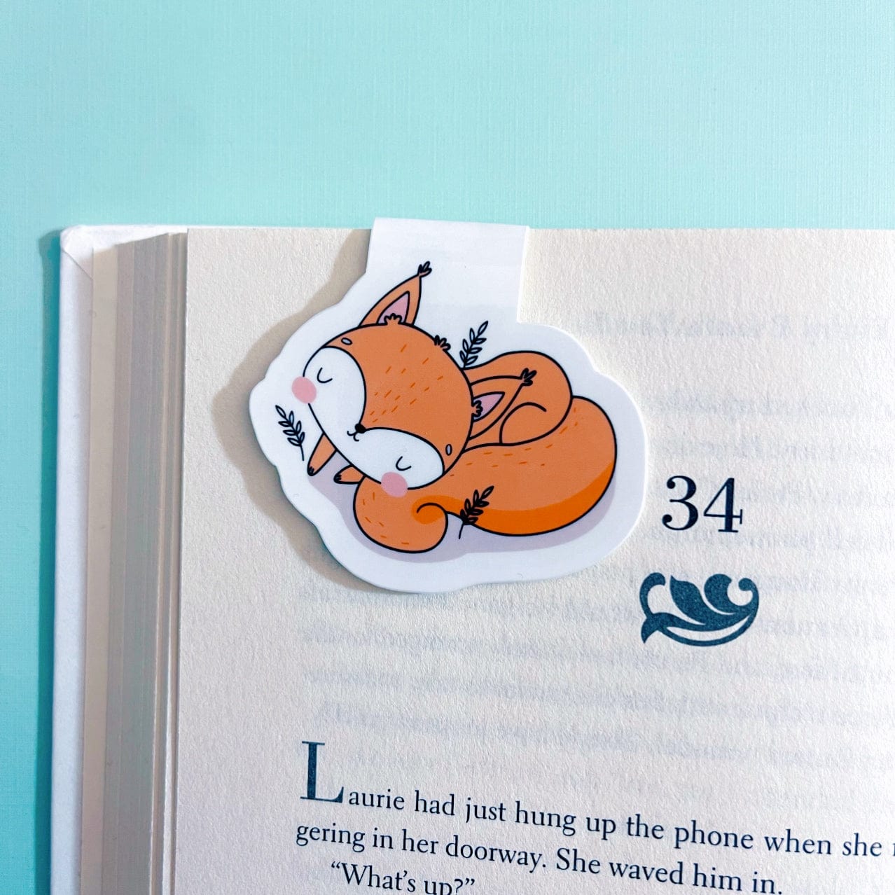 Sleeping Squirrel Magnetic Bookmark
