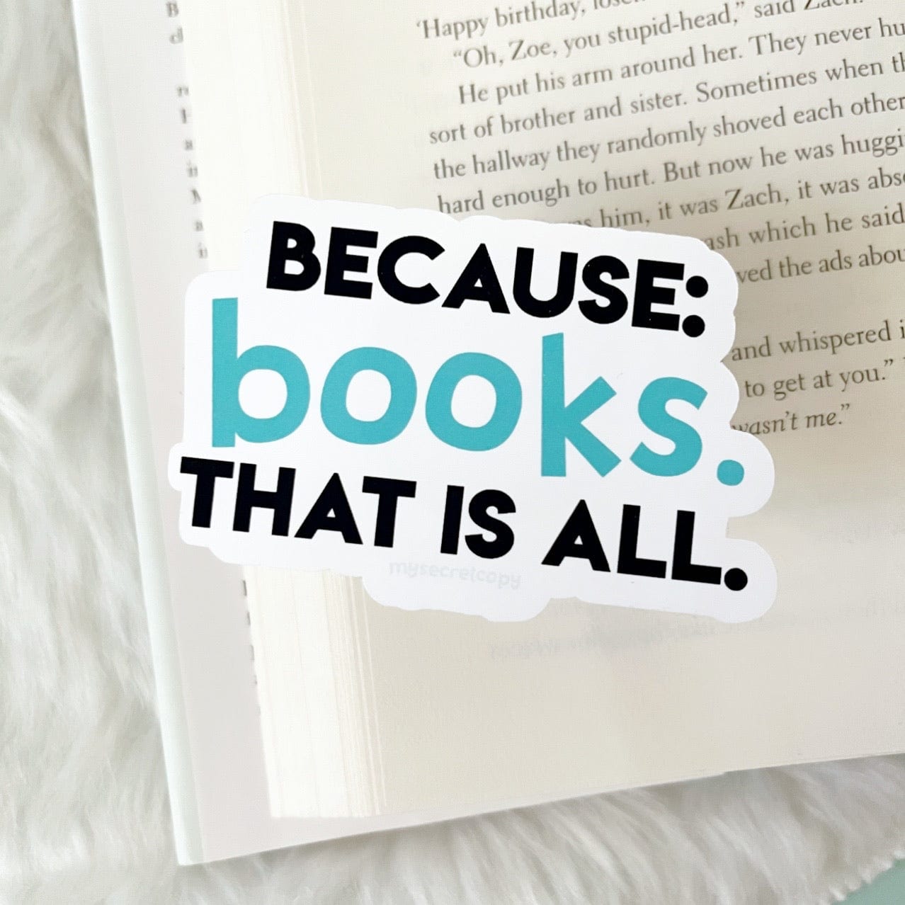 Because Books Sticker