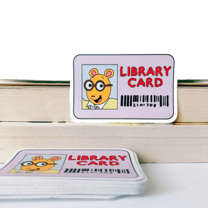 Library Card Sticker