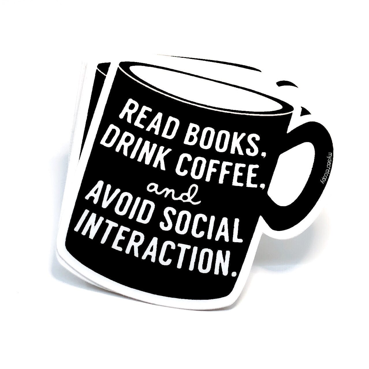 read books and drink coffee