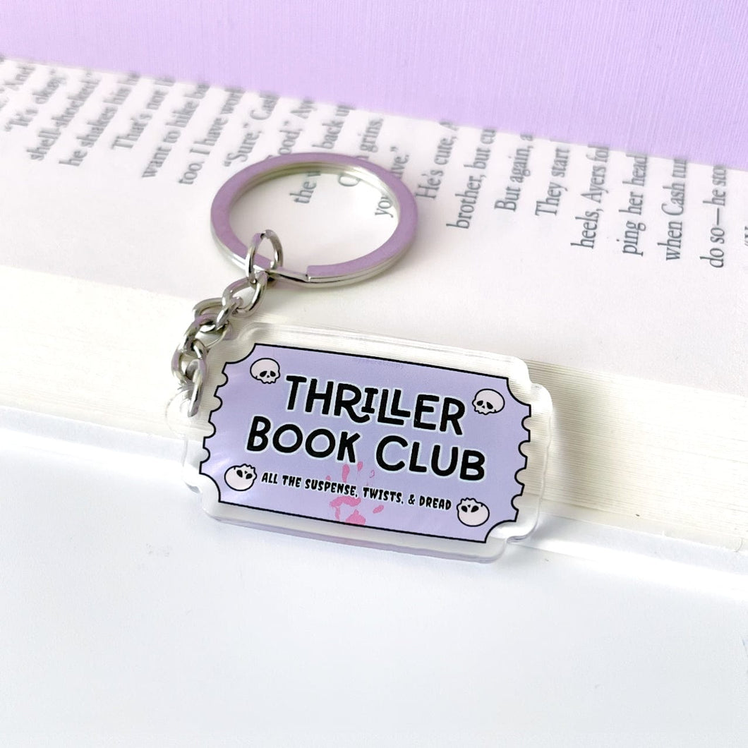 Thriller Book Club Keychain