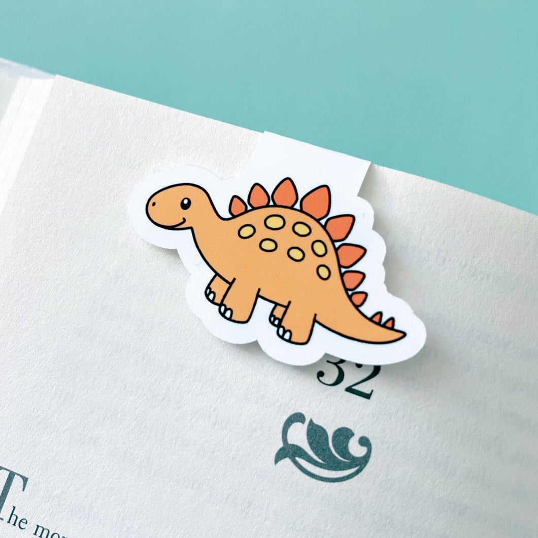 Stegosaurs Dinosaur Magnetic Bookmark