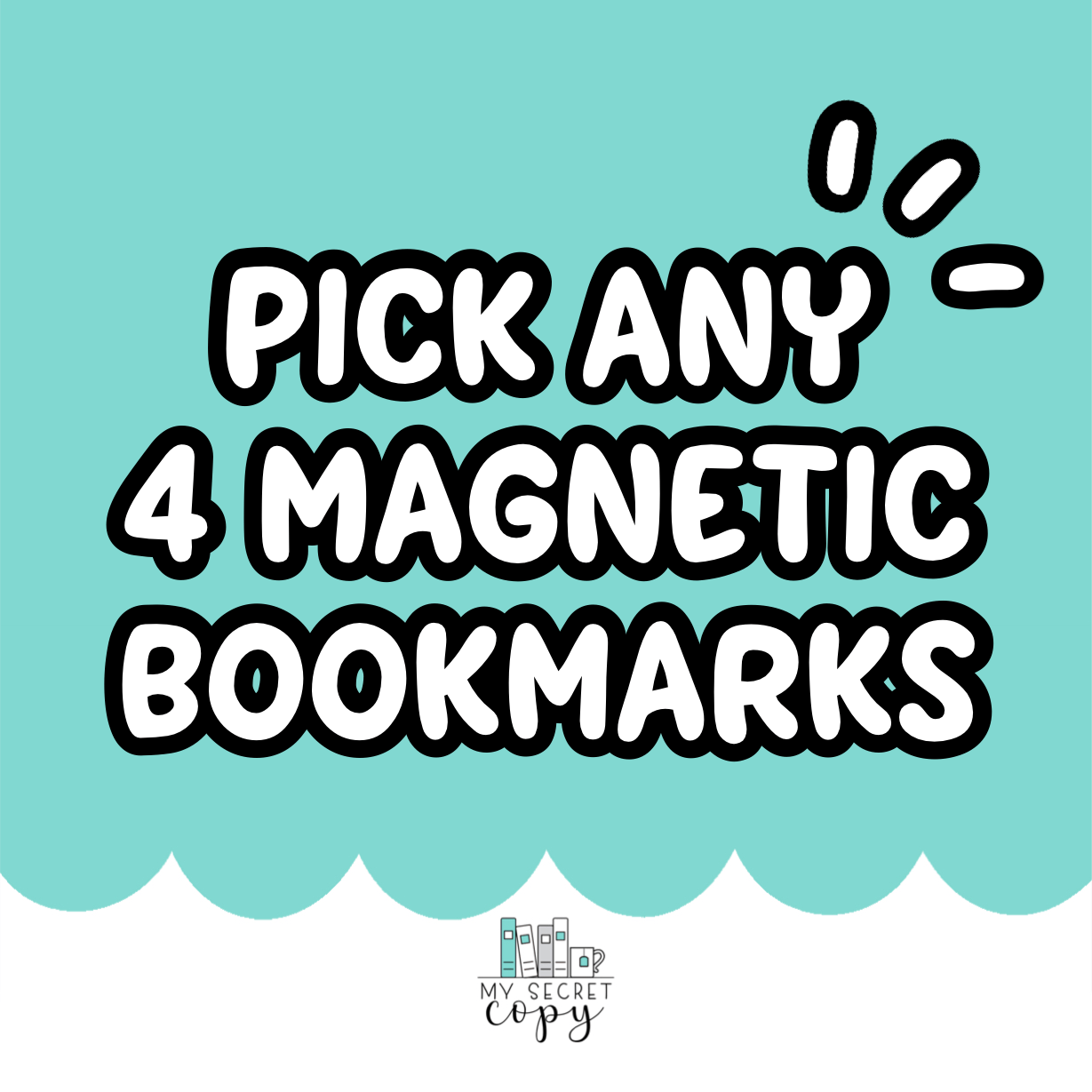 Pick 4 Magnetic Bookmarks Bundle