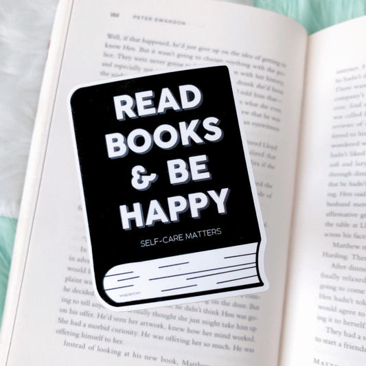 Read Books Be Happy Sticker