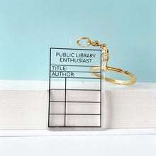 Load image into Gallery viewer, Transparent Library Enthusiast Keychain
