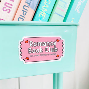 Romance Book Club Book Cart Magnet