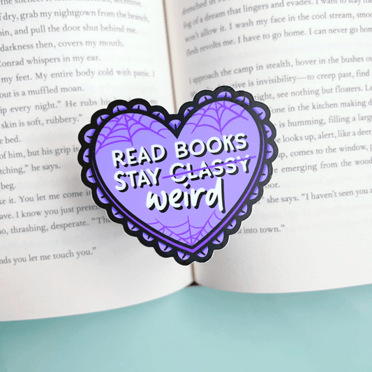 Read Books Stay Weird Book Club Sticker
