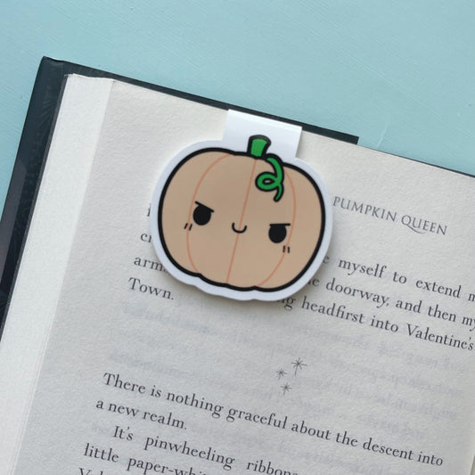 Orange Pumpkin Magnetic Bookmark