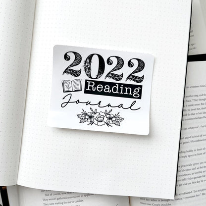 2022 Reading Journal Sticker
