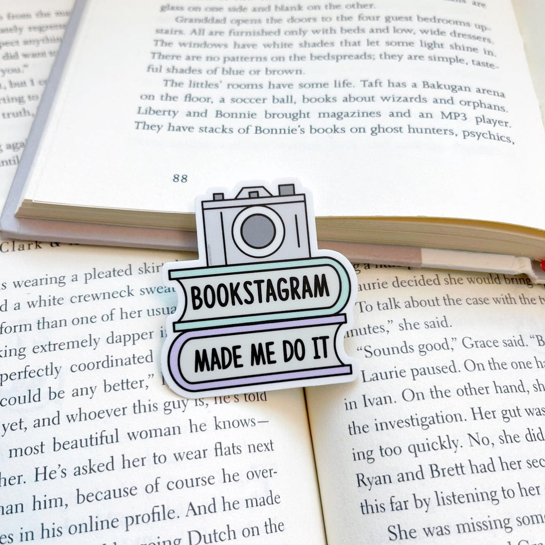 Mini Bookstagram Made Me Do It Sticker