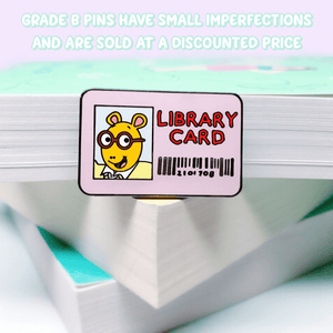 Library Card Enamel Pin