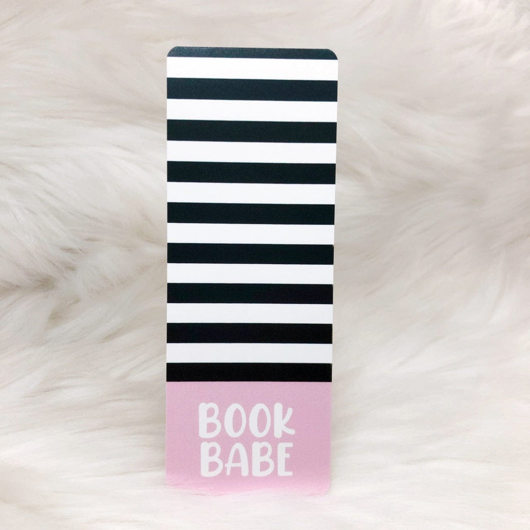 Pink Book Babe Bookmark