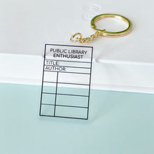 Load image into Gallery viewer, Transparent Library Enthusiast Keychain
