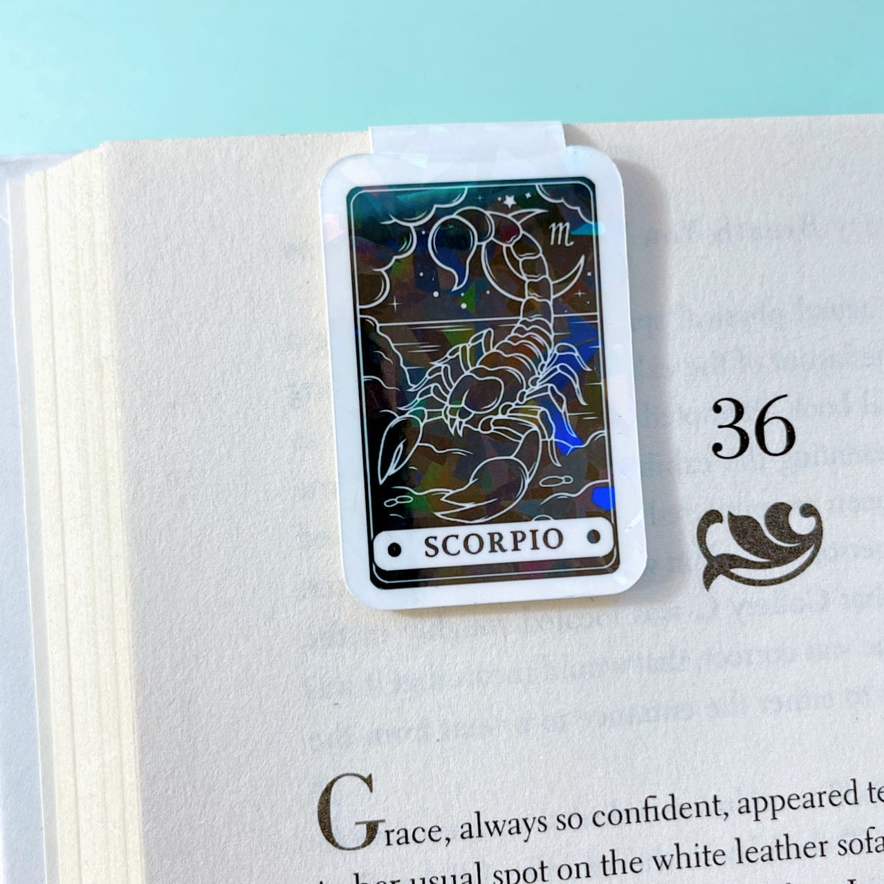 Scorpio Tarot Card Magnetic Bookmark