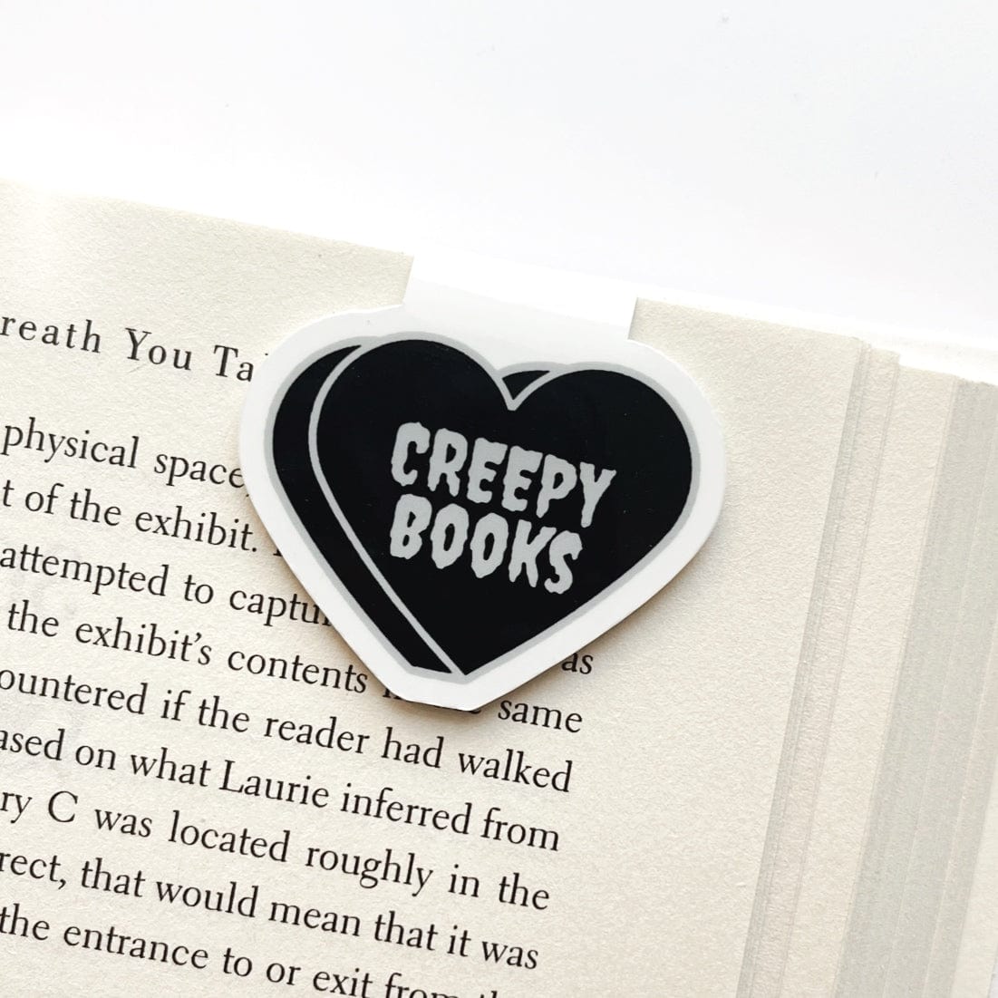 Creepy Books Conversation Hearts Magnetic Bookmarks