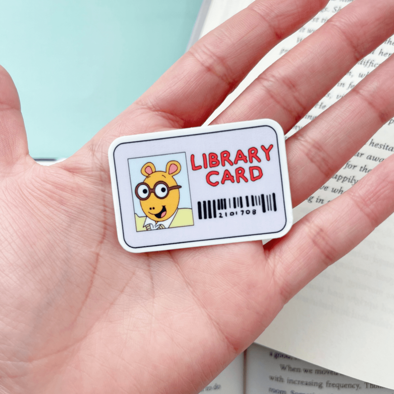Mini Library Card Sticker