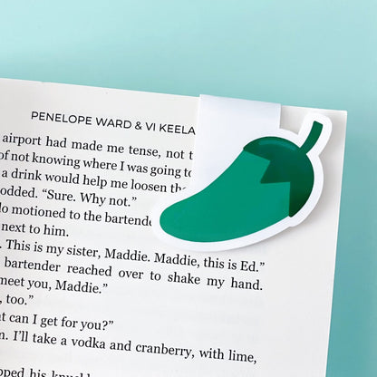 Green Spicy Books Magnetic Bookmark