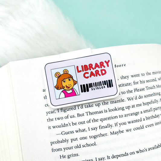 Little Sister Library Card Magnetic Bookmark