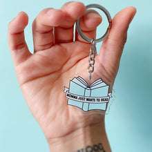 Load image into Gallery viewer, Momma Just Wants to Read Keychain
