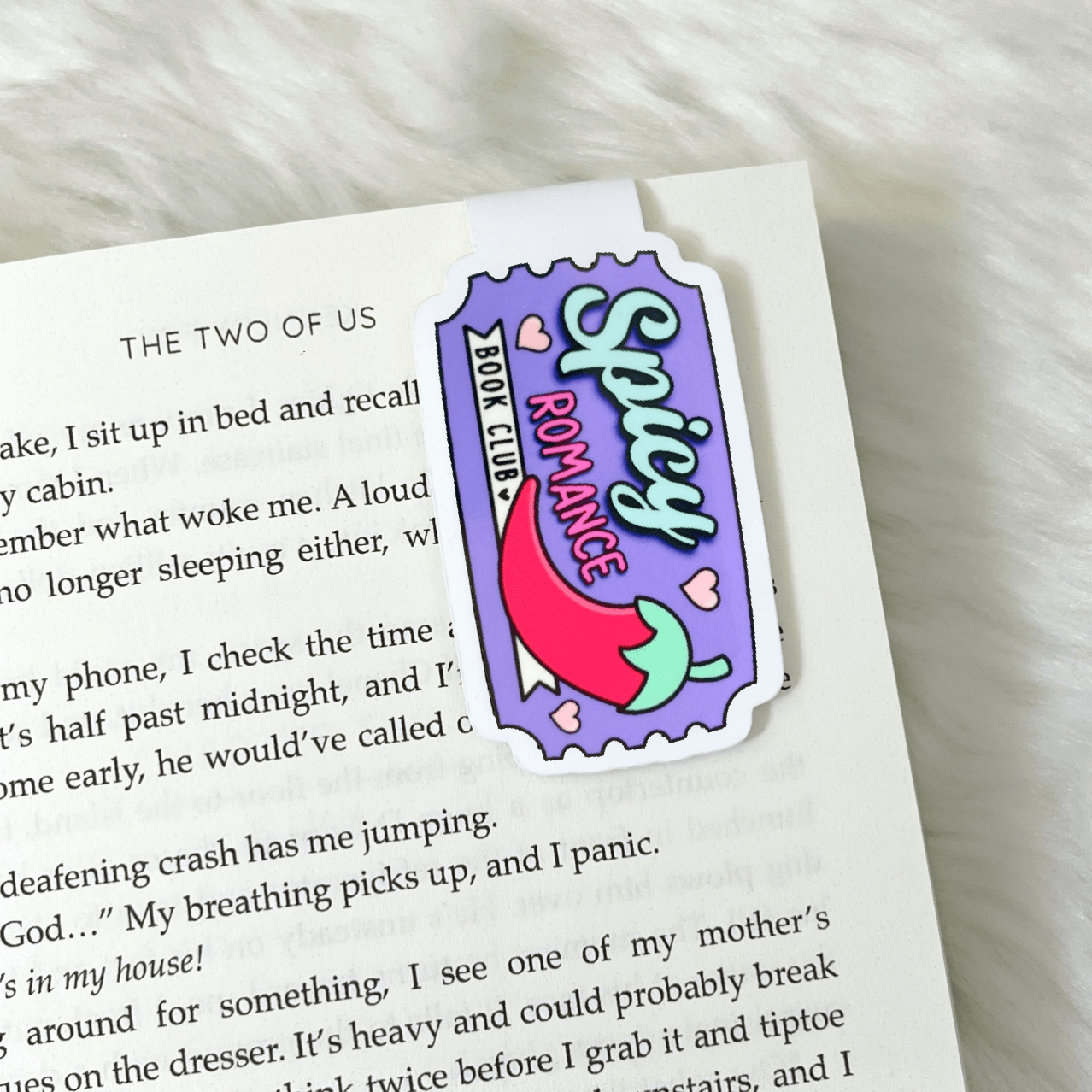 Spicy Romance Book Club Magnetic Bookmark