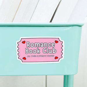 Romance Book Club Book Cart Magnet