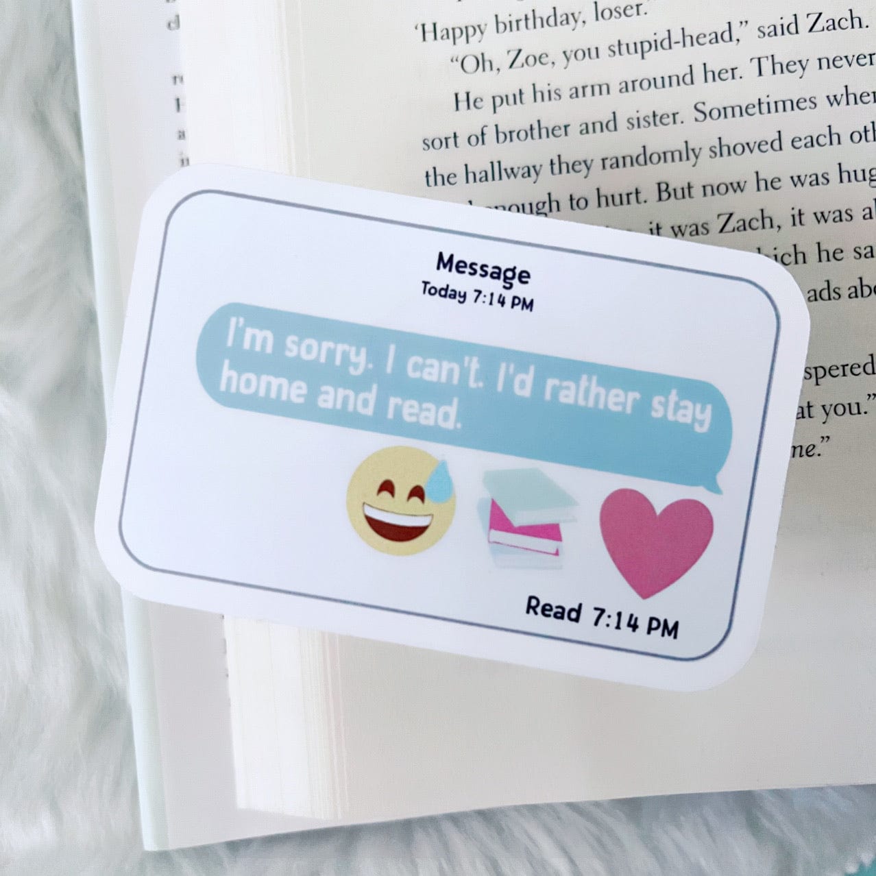 I'd Rather Stay Home and Read Sticker
