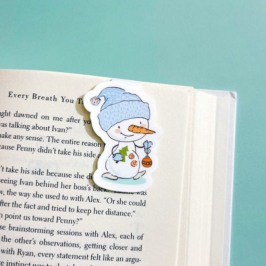 Ornament Snowman Magnetic Bookmark