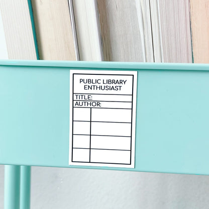 Public Library Enthusiast Book Cart Magnet