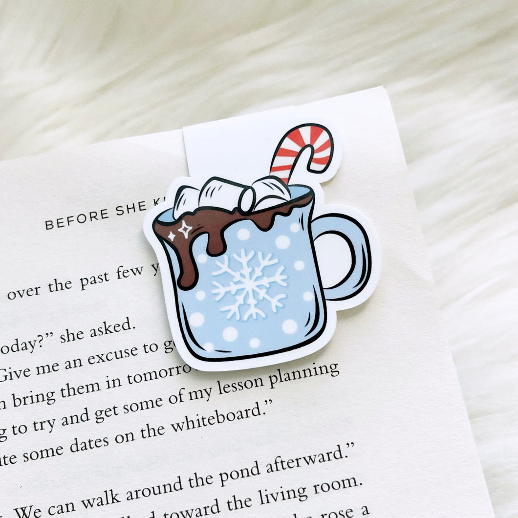 Winter Hot Cocoa Magnetic Bookmark