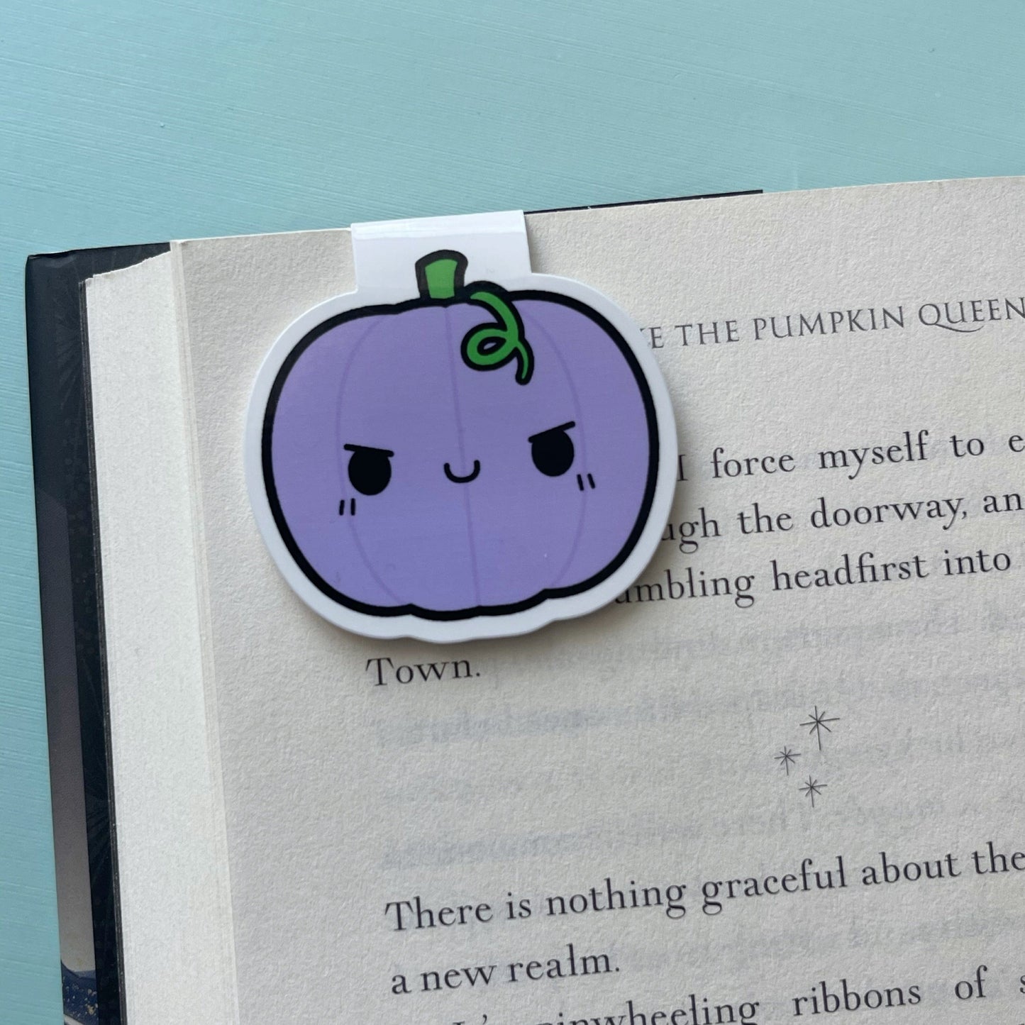 Purple Pumpkin Magnetic Bookmark