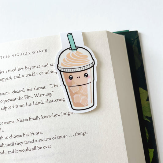 Iced Latte Magnetic Bookmark