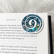 Load image into Gallery viewer, Holographic Snake Magnetic Bookmark
