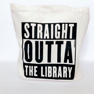 Out of the Library Tote Bag
