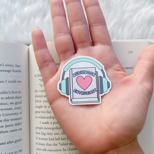 Mini Audiobook Enthusiast Sticker