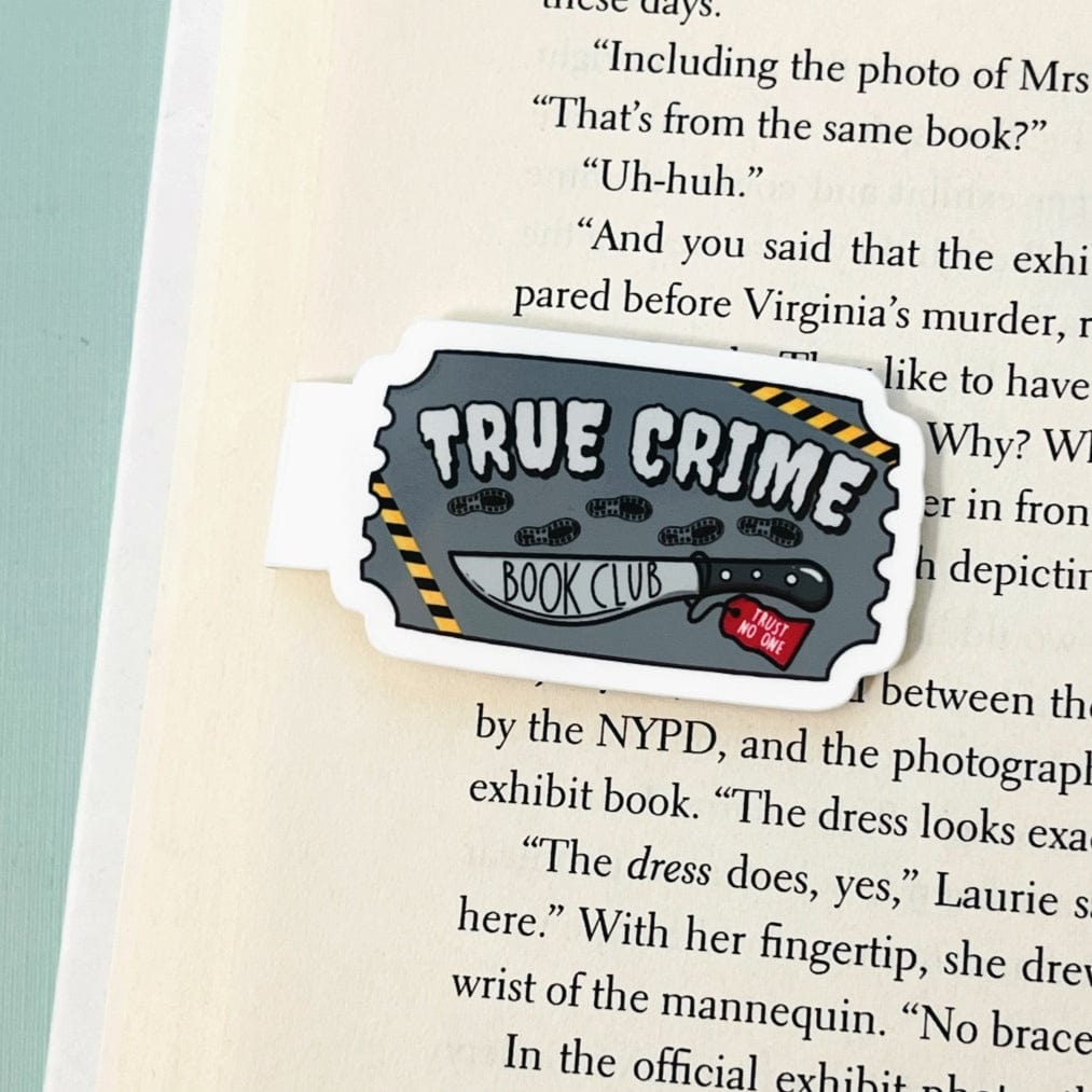 True Crime Book Club Magnetic Bookmark