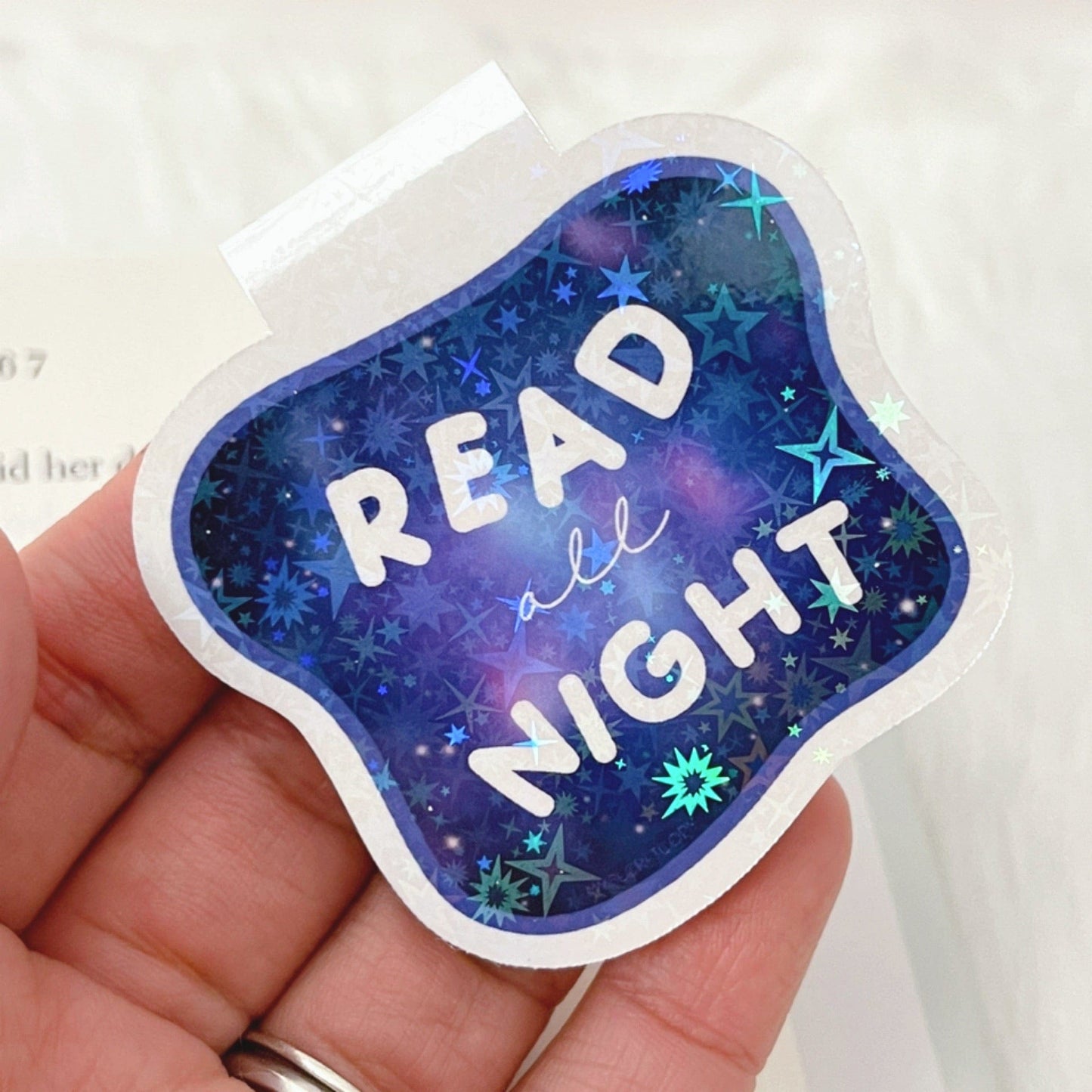 Read All Night Magnetic Bookmark
