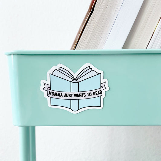 Mama Just Want to Read Book Cart Magnet