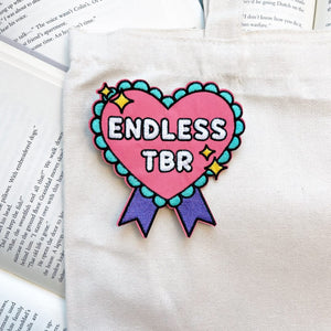 Pink Endless TBR Iron on Patch